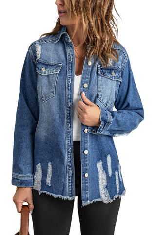 Distressed Denim Jacket