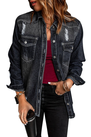 Distressed Denim Jacket