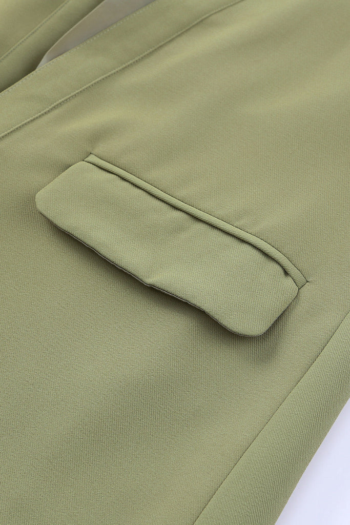 Vintage Green Blazer Pocket Flaps main image 0