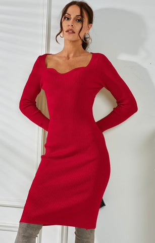 Lyla Knit Sweater Dress