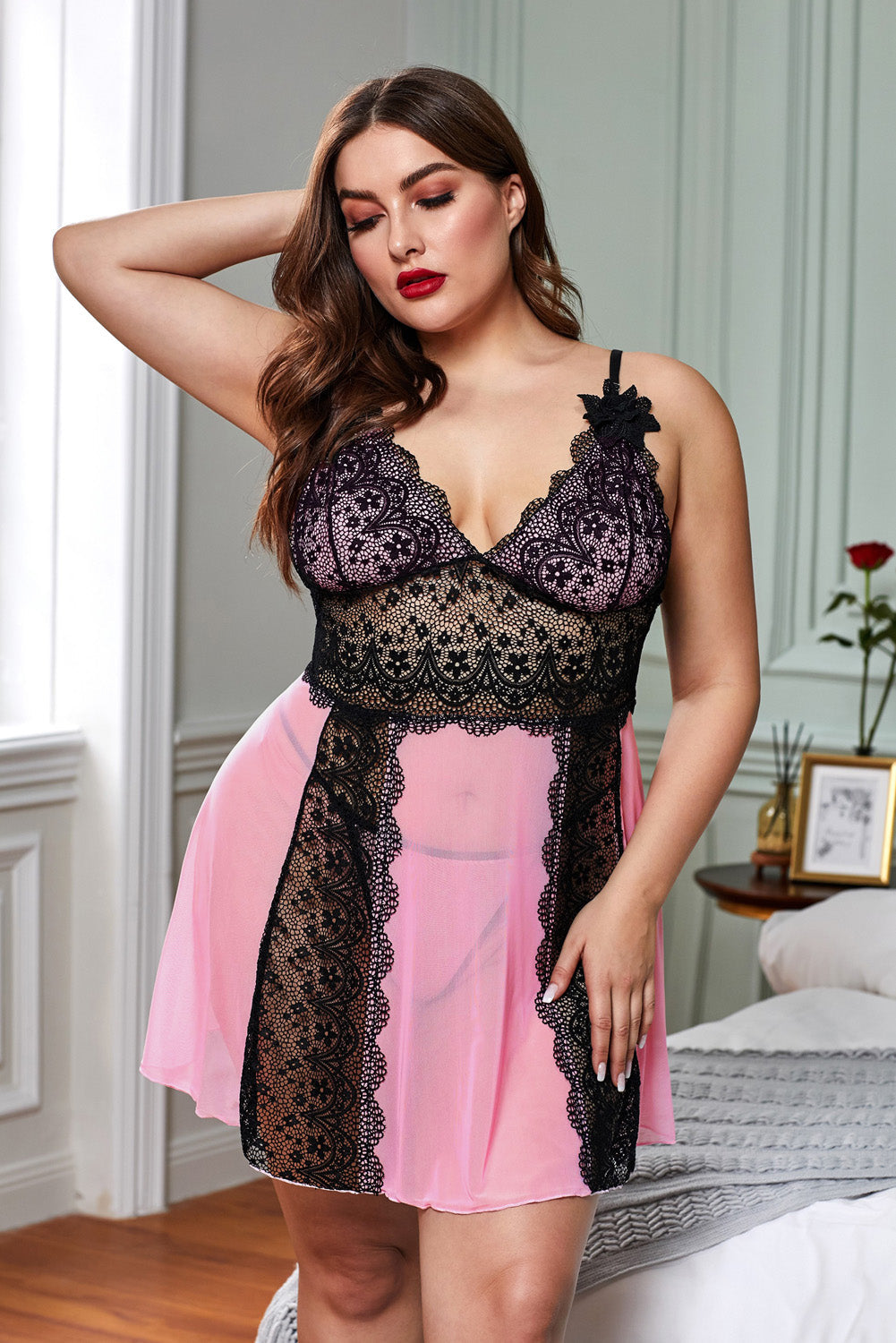 Lace Nightdress Babydoll