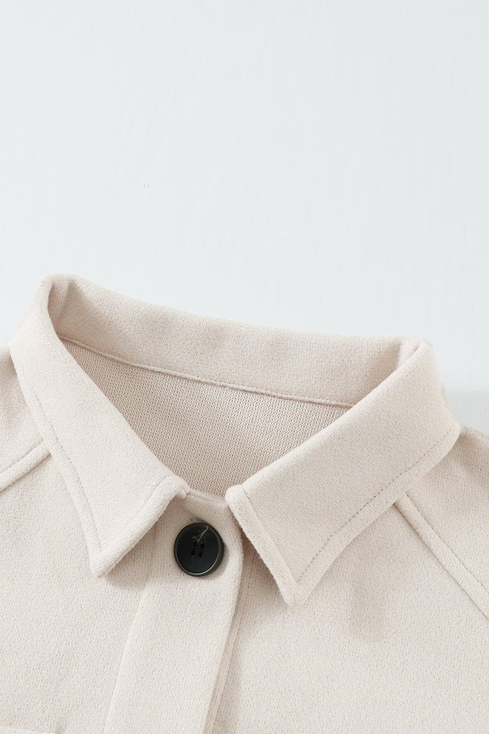 Lapel Button-Down Coat With Chest Pockets