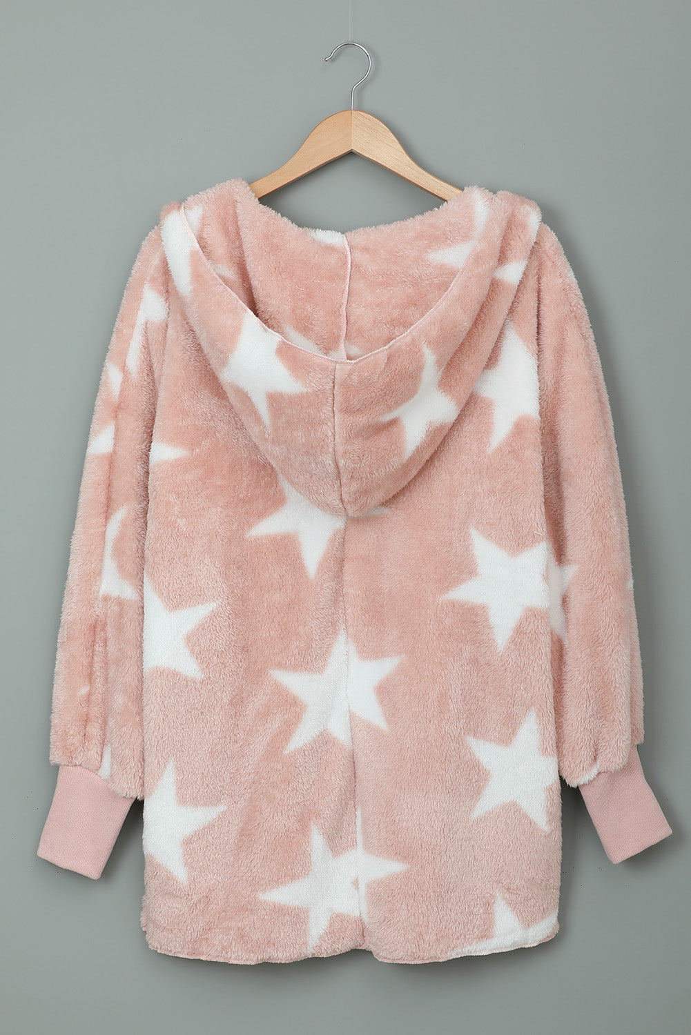 Lapel Collar Scatter Star Fuzzy Coat