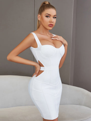 Maceline Cut Out Bandage Dress