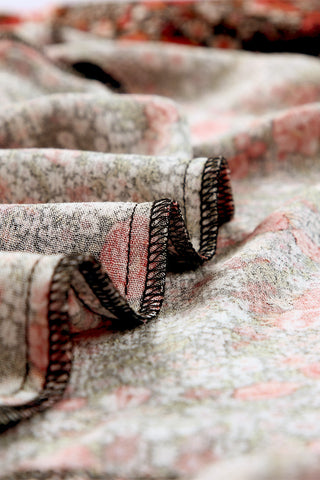 Kimono multicolore ouvert sur le devant à imprimé floral bohème