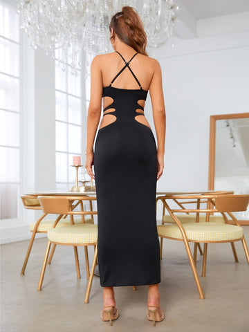 Fibi Cut Out Halter Dress