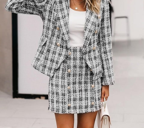 Elodie Plaid Skirt