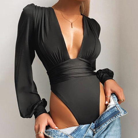 Ava Deep V Bodysuit