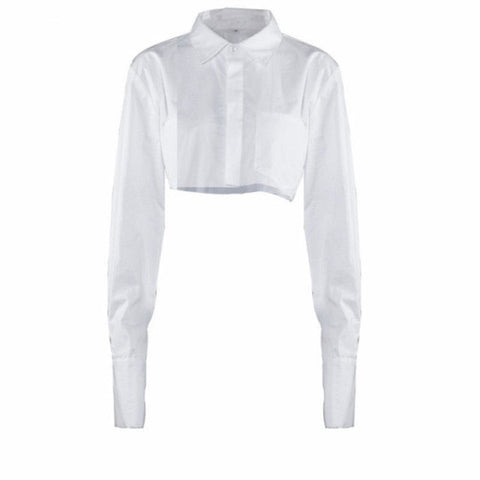 Esme Cropped Shirt Top