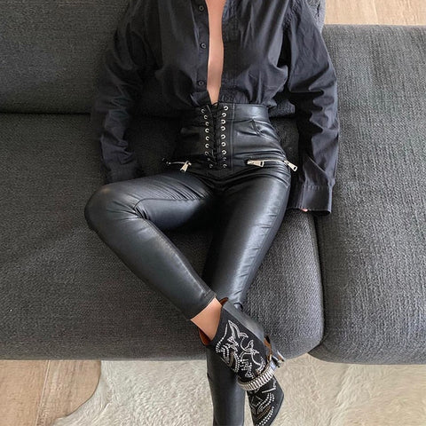 Marcela Vegan Leather Pants