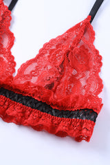 Red Sheer Lace Set main image 1