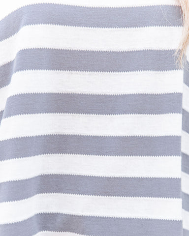 Snyder Cotton Blend Striped Knit Top