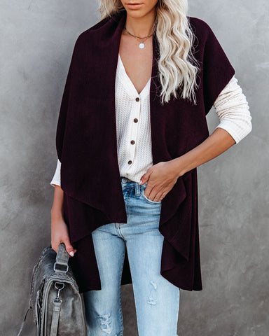 Solitaire Vest - Wine