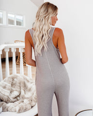 Spring Ahead, Fall Back Pocketed Thermal Jumpsuit - Portabella
