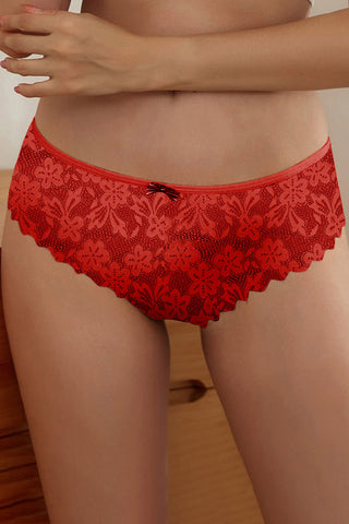 Strappy Crisscross Floret Lace Pantie