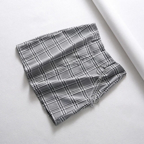 Ottoline Plaid Mini Skirt