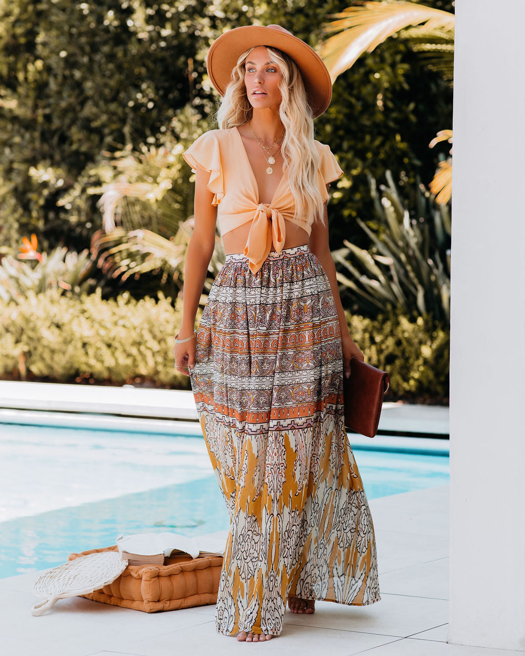 Sundancer Printed Maxi Skirt - FINAL SALE – Orro Shop