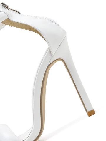 Simple T Strap Stiletto Sandals