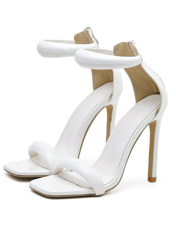 Simple T Strap Stiletto Sandals