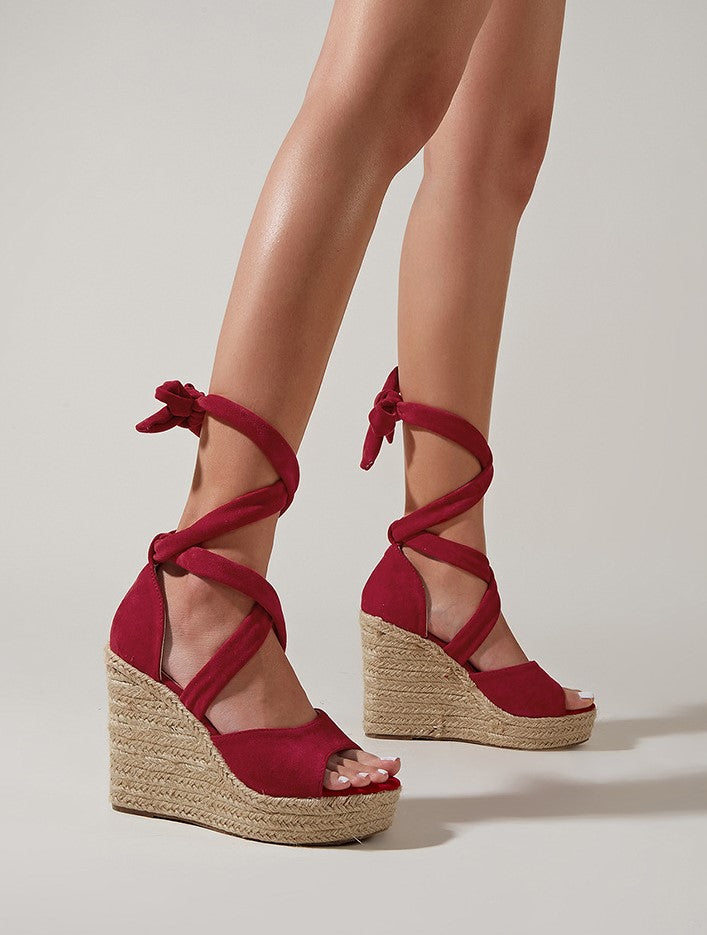 Strapping Wedge Heel Thick Soled Sandals