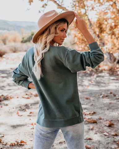 Take Me To The Mountains Cotton Blend Sweatshirt