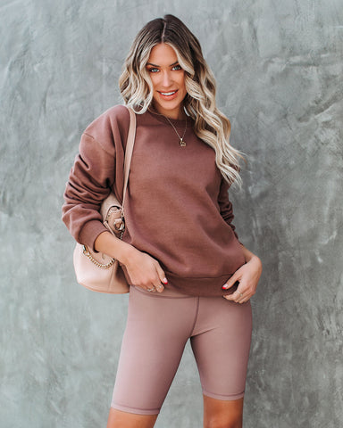 Taylin Cotton Blend Sweatshirt - Latte