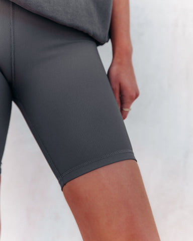 Short cycliste côtelé Taylin - Graphite