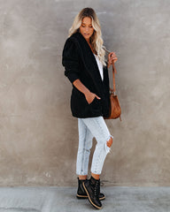 The Coziest Yet Pocketed Cardigan - Black