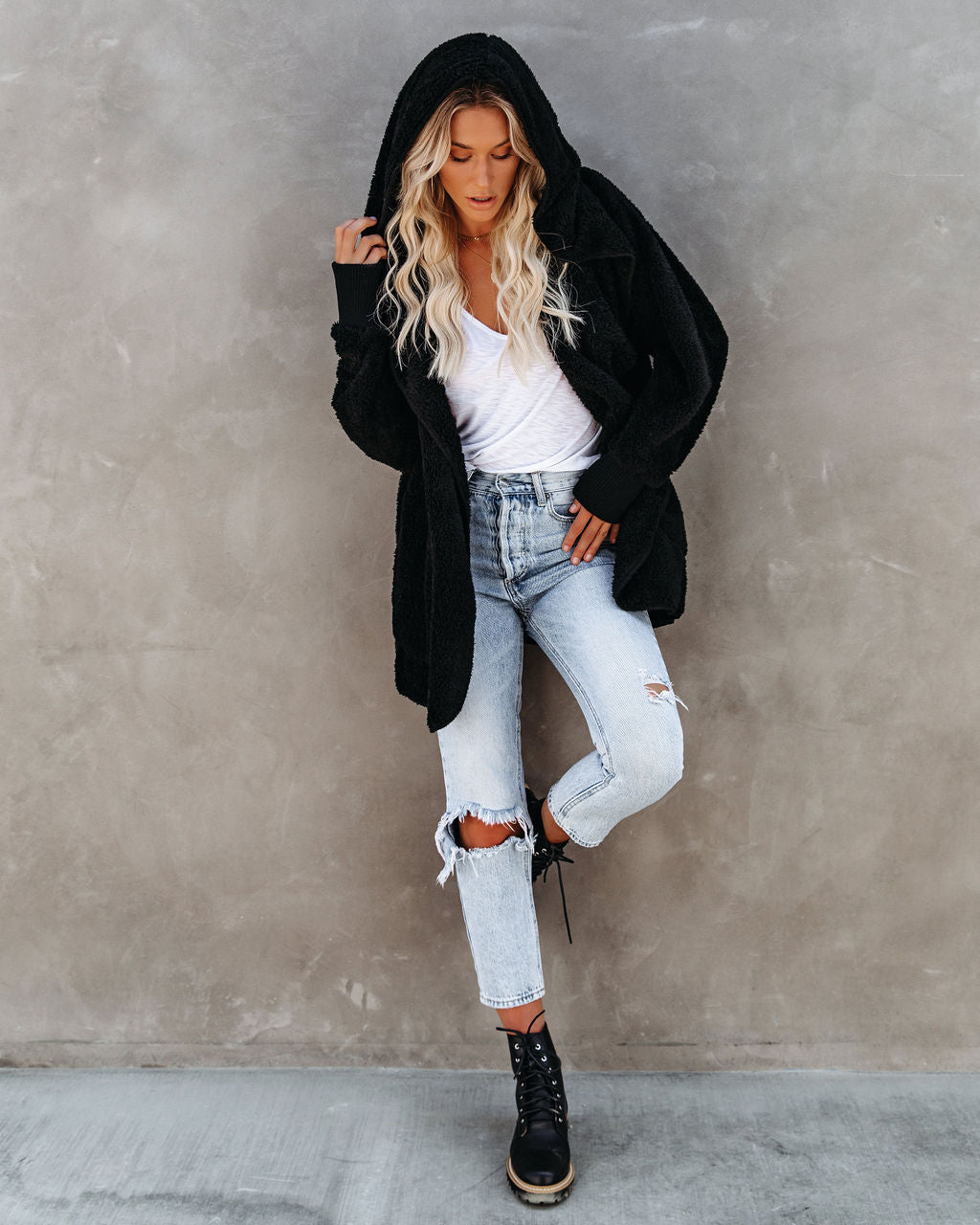 The Coziest Yet Pocketed Cardigan - Black