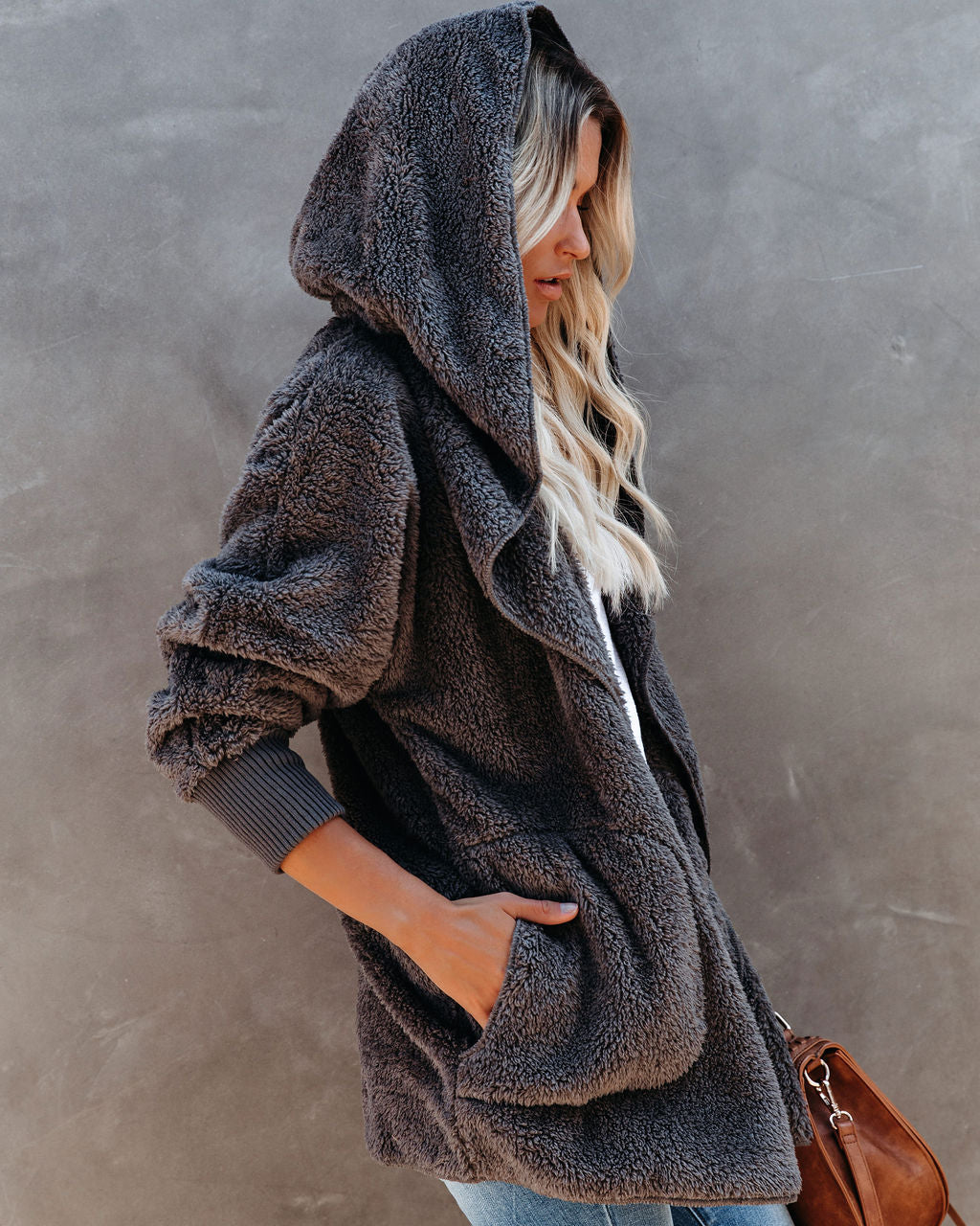 The Coziest Yet Pocketed Cardigan - Steel Grey