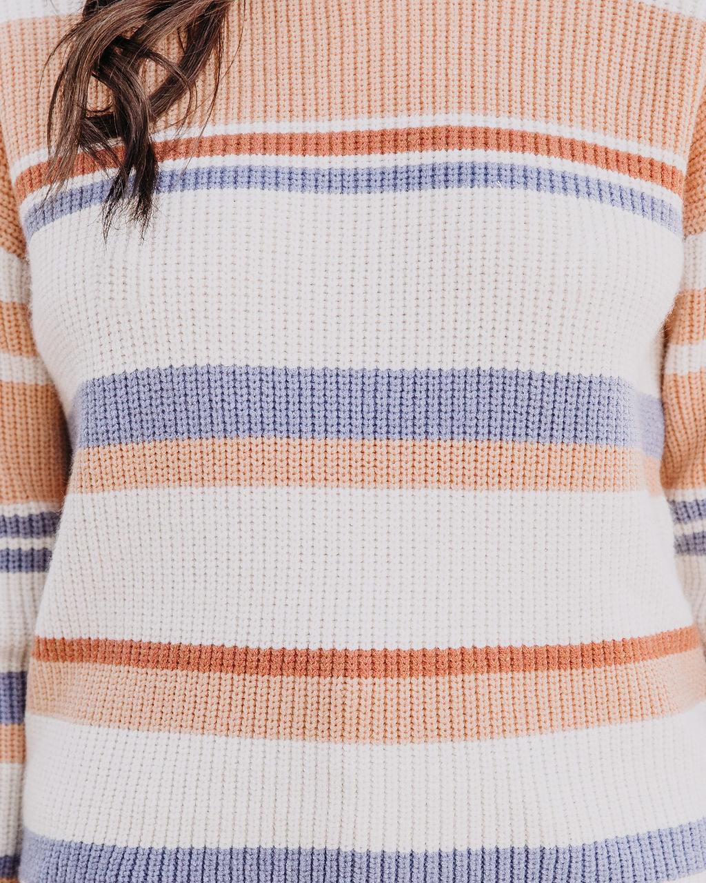 To And Fro Striped Knit Sweater
