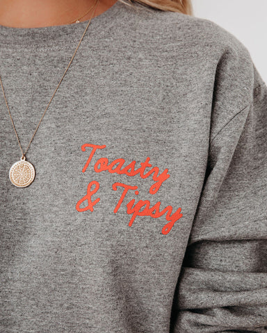 Toasty And Tipsy Sweatshirt aus Baumwollmischung 