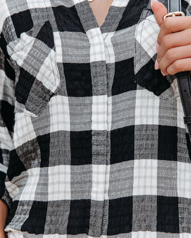 Townsend Checkered Button Down Top