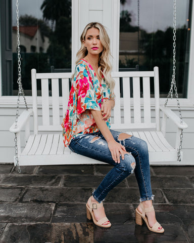 Tropicana Floral Kimono Top