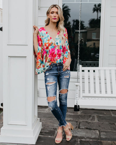 Tropicana Floral Kimono Top