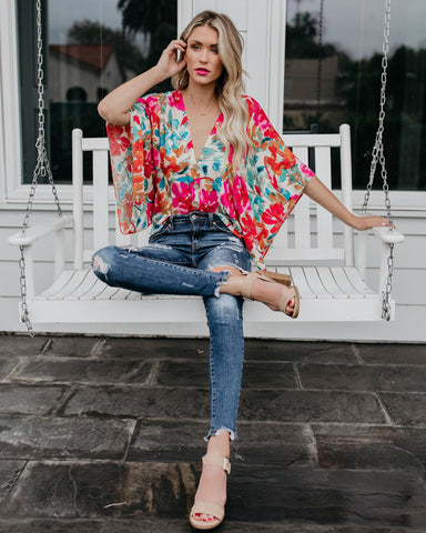 Tropicana Floral Kimono Top