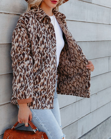 Unstoppable Button Down Leopard Shacket