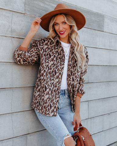 Unstoppable Button Down Leopard Shacket