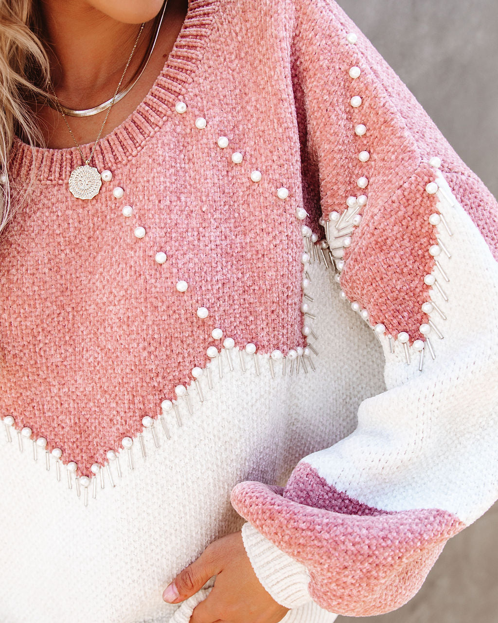 Vivianna Embellished Chenille Sweater