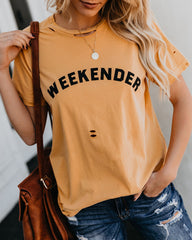 Weekender Distressed Vintage Cotton Tee