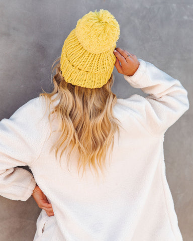 Whistler Pom Beanie - Lime