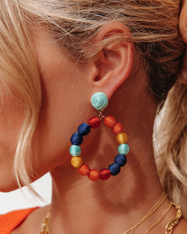 Wild Life Woven Hoop Earrings