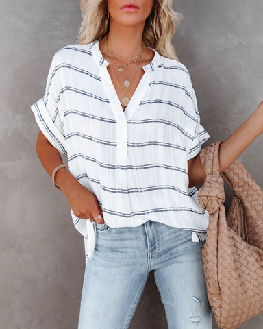 Winston Striped Woven Top