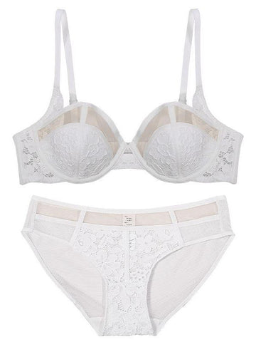 Women Gathering bra & Pantie Set