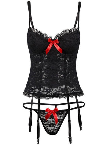 Women Lace Corset Sexy Lingerie