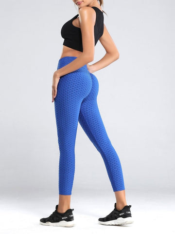 Damen Leggings Booty Lifting Hohe Taille Bauchkontrolle Workout Sport Yogahose 