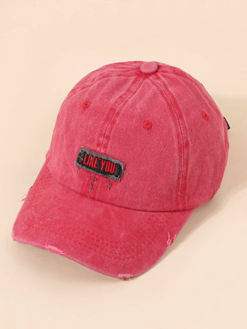 Casquette de baseball brodée avec lettres pour femmes 