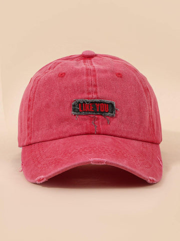 Casquette de baseball brodée avec lettres pour femmes 