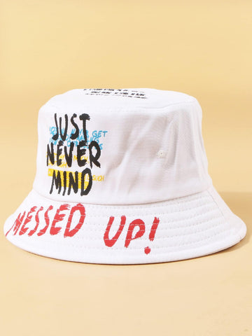 Women Letter Graphic Bucket Hat