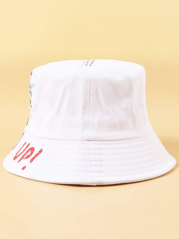 Women Letter Graphic Bucket Hat